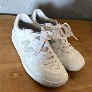 White Sneakers with Logo